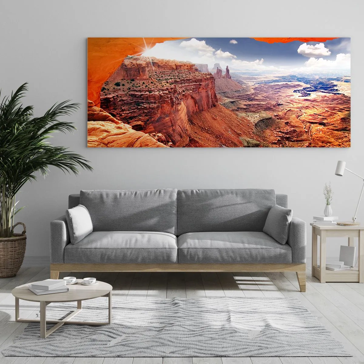 Billede på glas - Udskåret af naturen selv - 120x50 cm