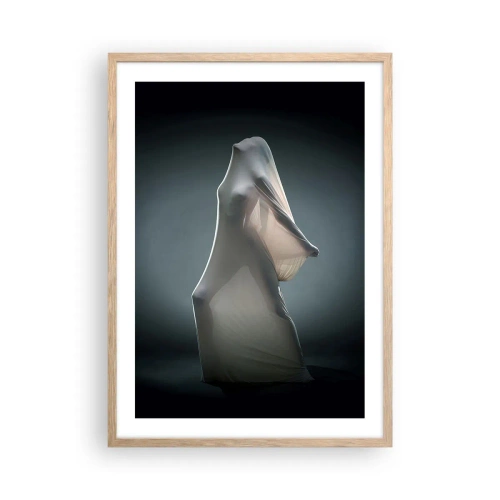 Plakat i ramme af lyst egetræ - Skjulte begær - 50x70 cm