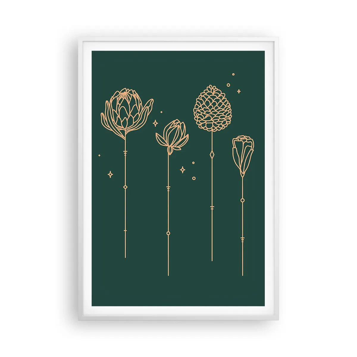 Plakat i hvid ramme - Familien ZIÓŁkowski - 70x100 cm