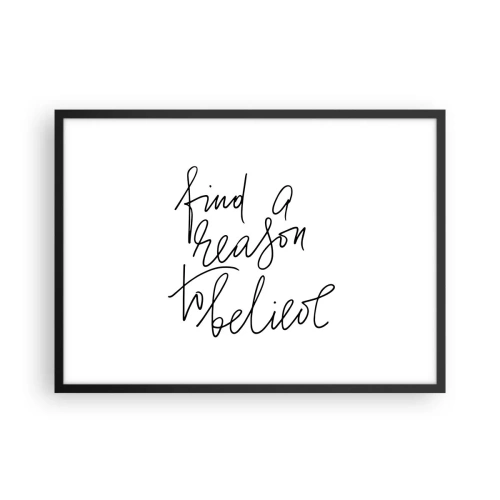 Plakat i sort ramme - Det er muligt - 70x50 cm