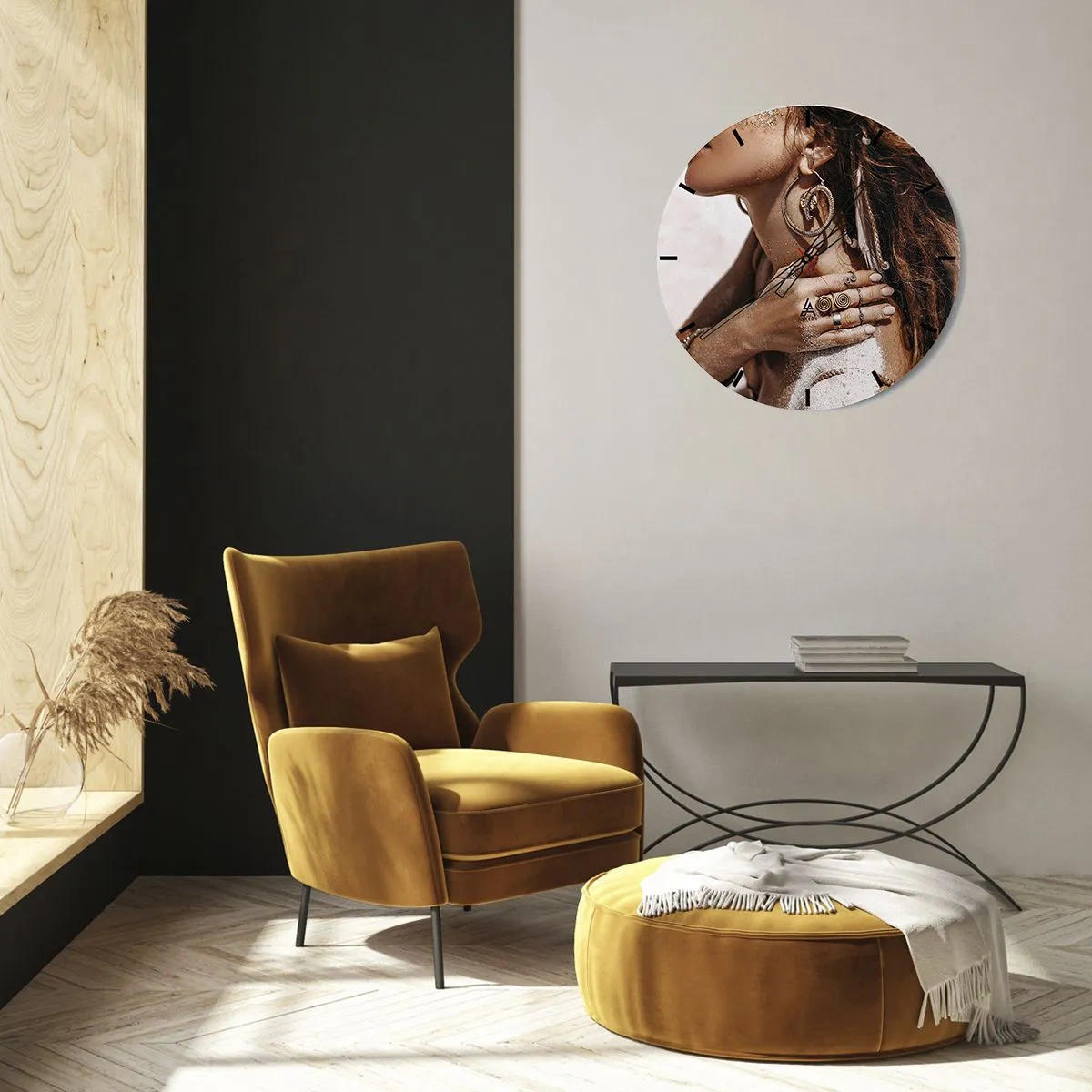 Vægur, Uret - Dronning af den vilde strand - 30x30 cm