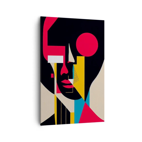 Lærredstryk - Billede på lærred - Hendes indre verden - 80x120 cm