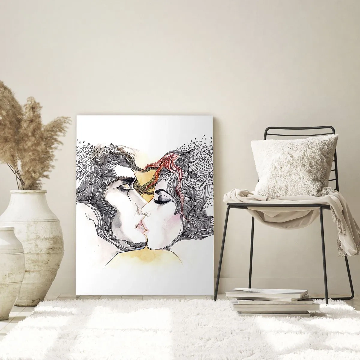 Billede på glas - Verden eksisterer ikke - 50x70 cm