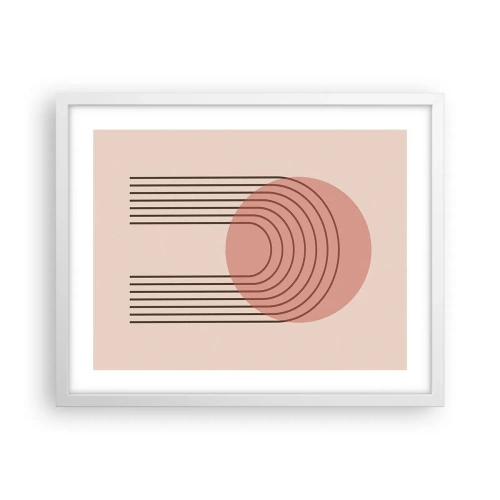 Plakat i hvid ramme - Uimodståelig tiltrækningskraft - 50x40 cm