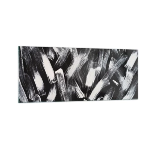 Billede på glas - Abstraktion i den industrielle ånd - 100x40 cm