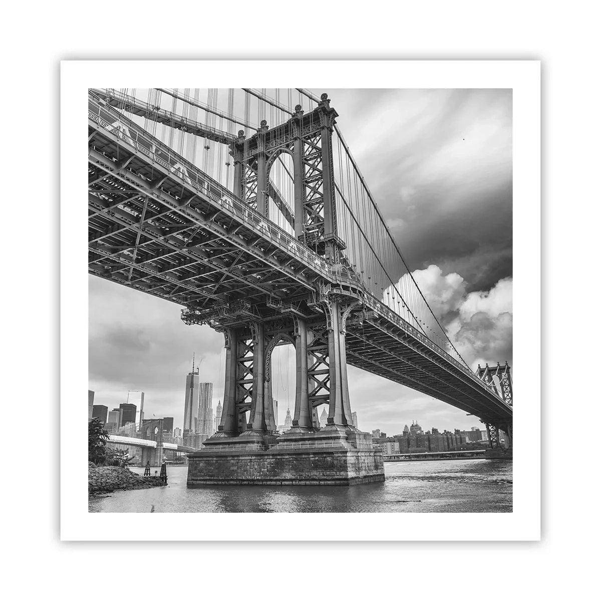 Plakat - Til byens hjerte - 60x60 cm