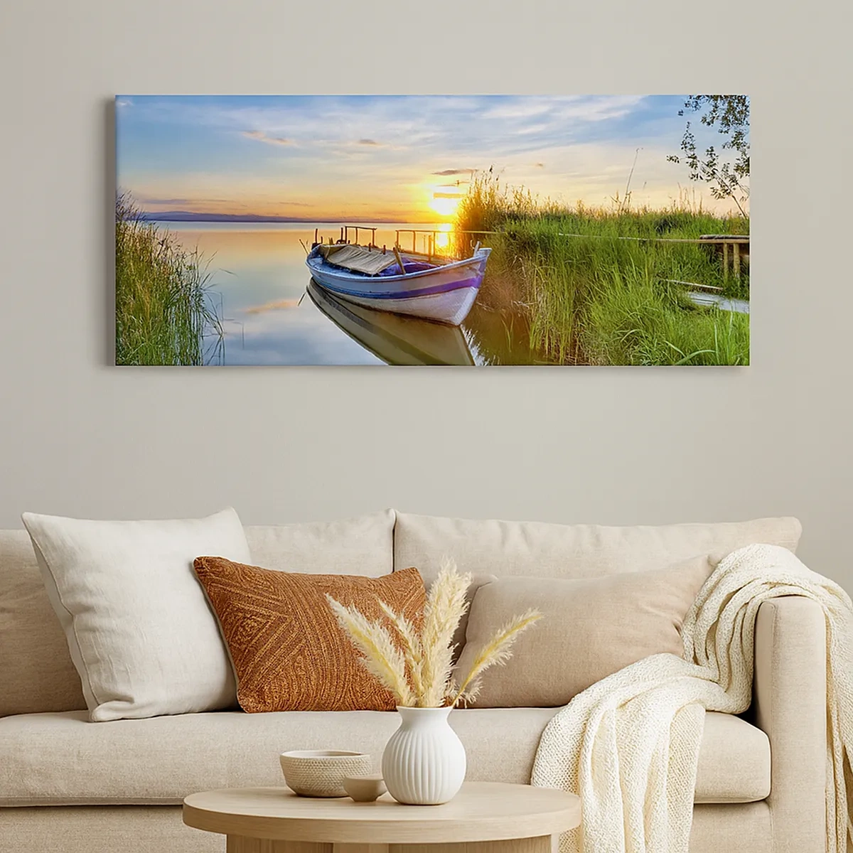 Lærredstryk - Billede på lærred - Bugt med opfyldte drømme - 30x30 cm