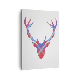Lærredstryk - Billede på lærred - Skotsk hjort - 70x100 cm