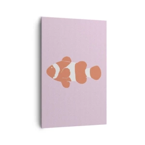 Lærredstryk - Billede på lærred - I koraller til ansigt og hale - 80x120 cm