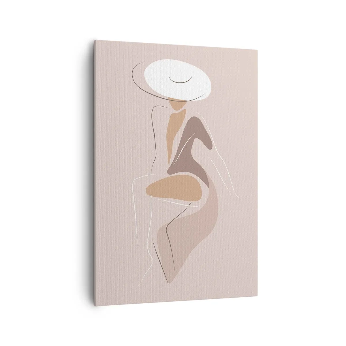 Lærredstryk - Billede på lærred - En dame, der skal være - 70x100 cm