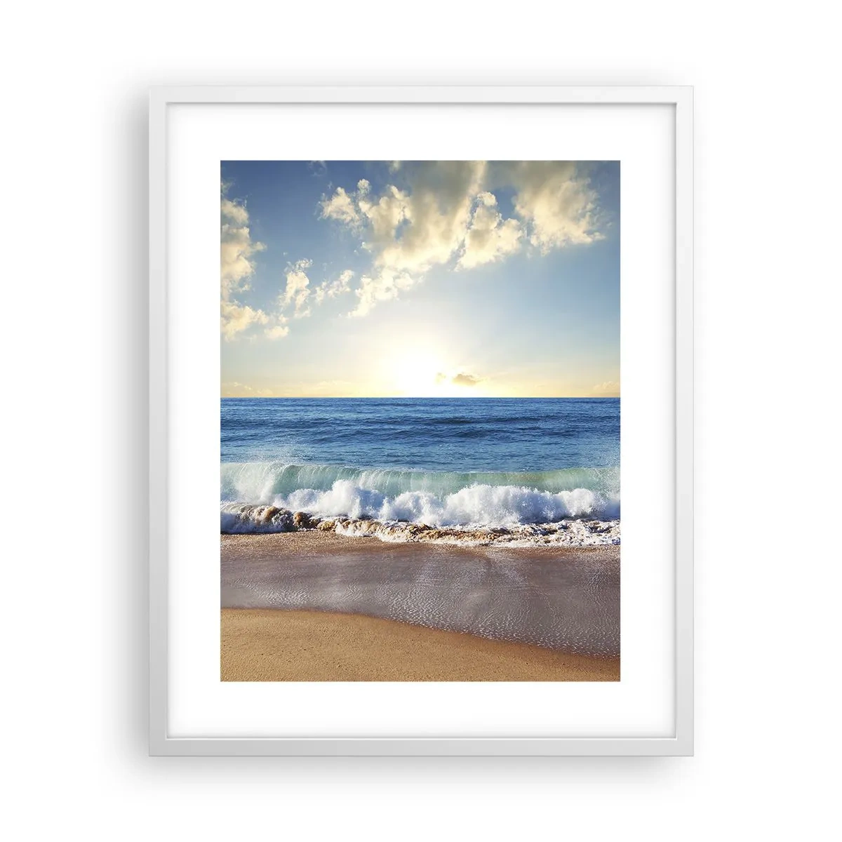 Plakat i hvid ramme - Bevægelse og stilhed på samme tid - 40x50 cm