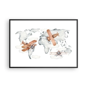 Plakat i sort ramme - I den banebrydende ånd - 100x70 cm