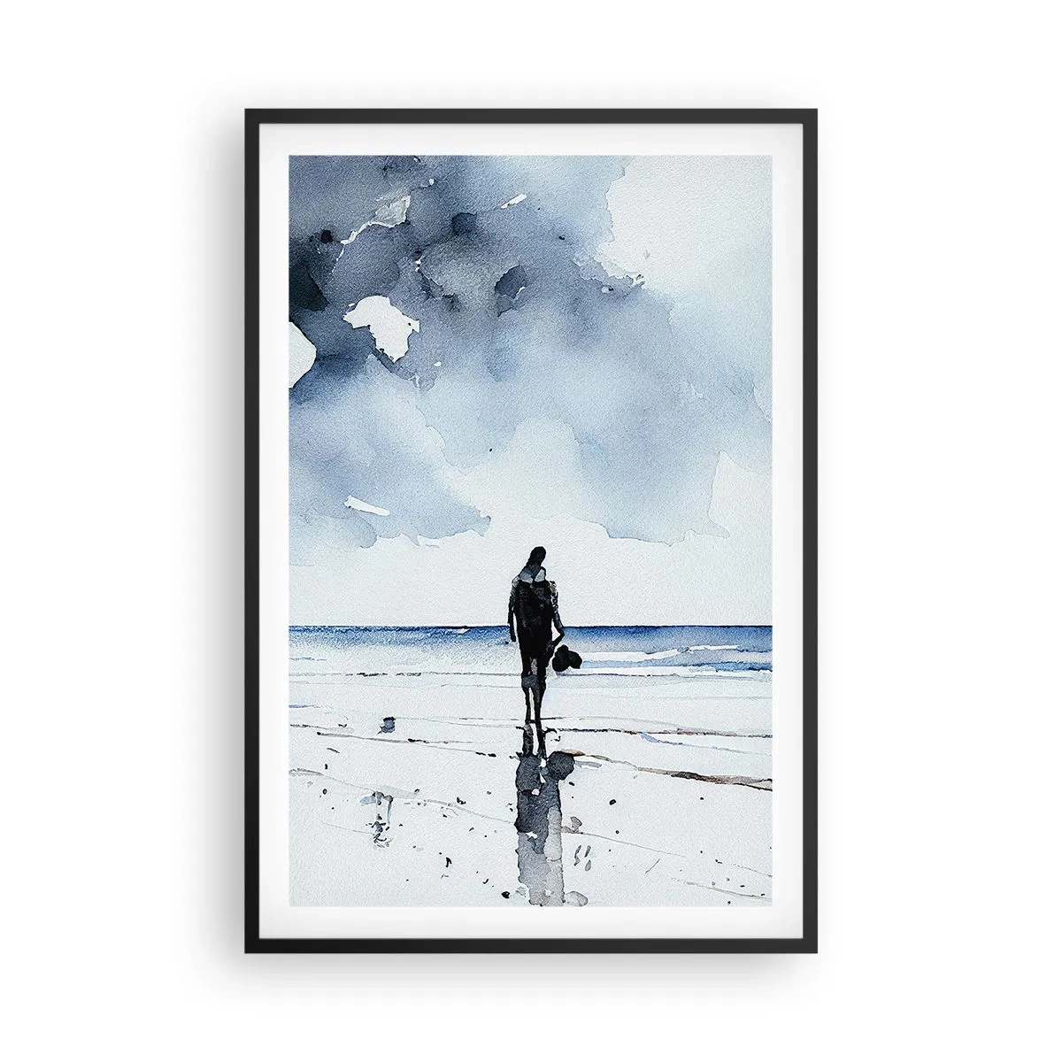Plakat i sort ramme - Samtale med havet - 61x91 cm