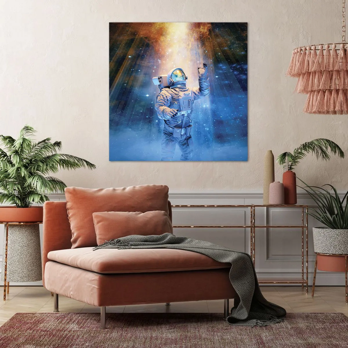 Lærredstryk - Billede på lærred - Endelig på destinationen - 70x70 cm