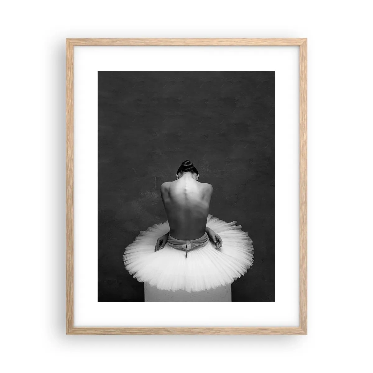 Plakat i ramme af lyst egetræ - Blomstrer nu - 40x50 cm