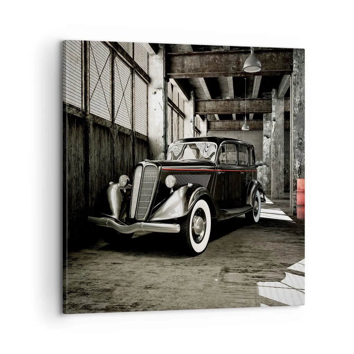 Lærredstryk - Billede på lærred - 1930'ernes vedvarende elegance. - 60x60 cm