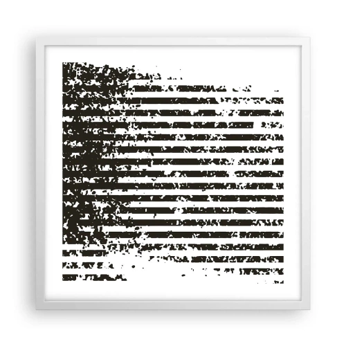 Plakat i hvid ramme - Rytme og støj - 50x50 cm