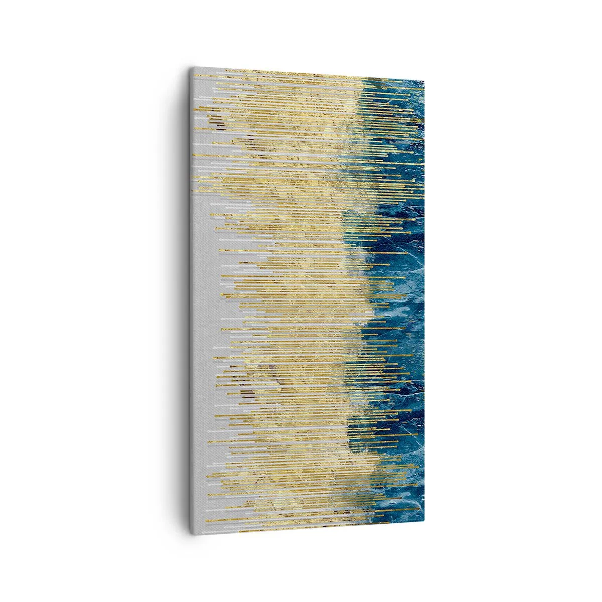 Lærredstryk - Billede på lærred - Forgyldt grænse - 45x80 cm