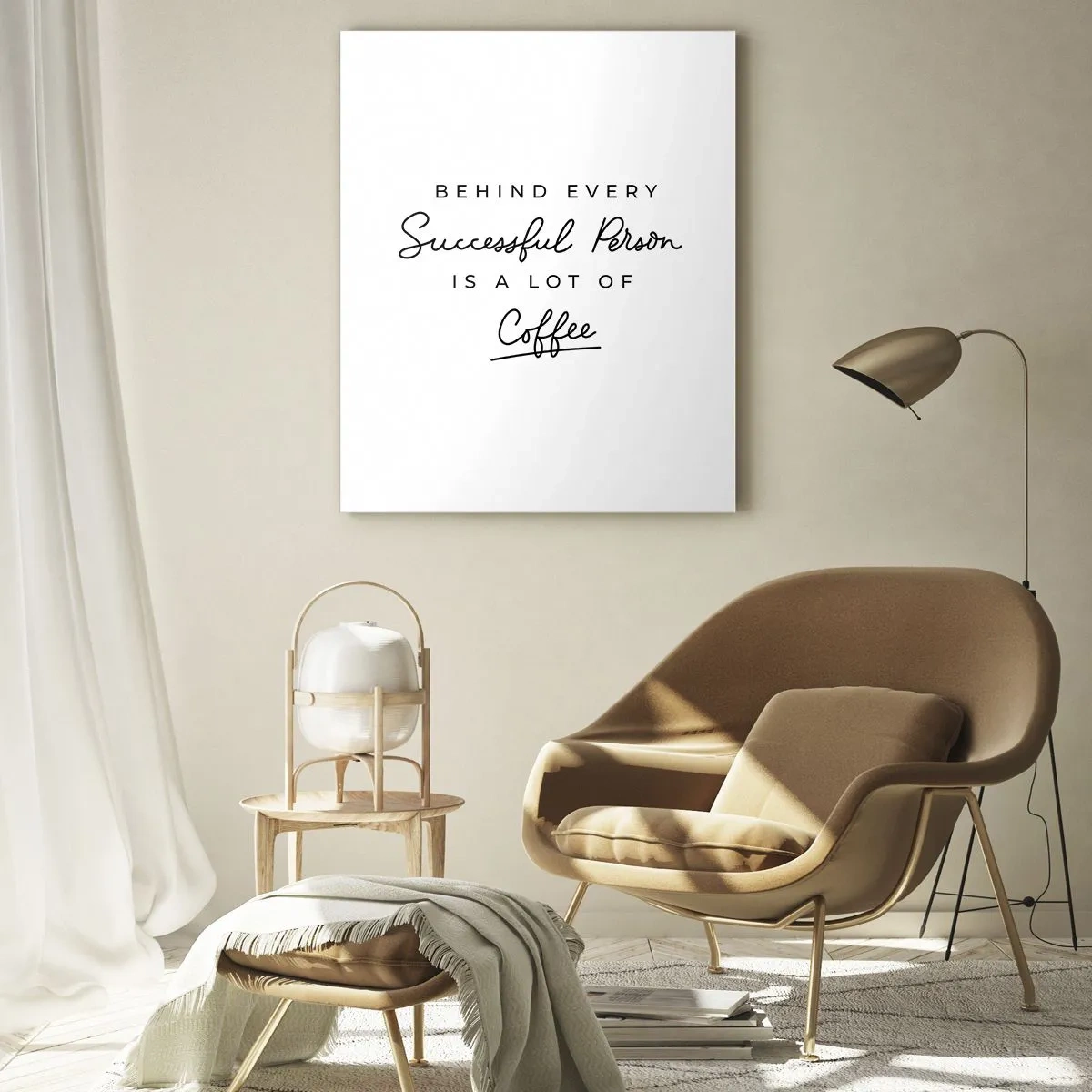 Billede på glas - Hemmeligheden bag succes - 50x70 cm