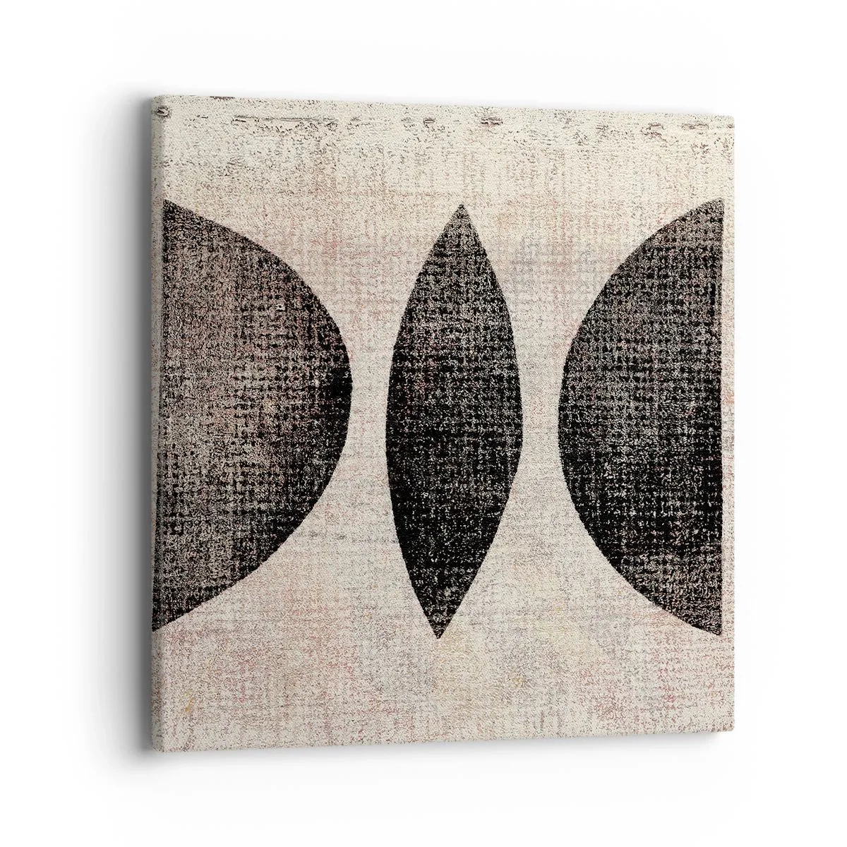 Lærredstryk - Billede på lærred - Etnisk abstraktion - 40x40 cm