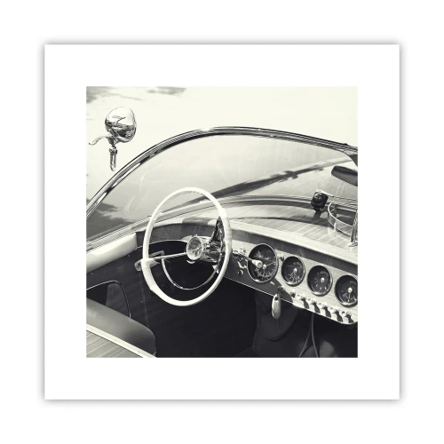 Plakat - Vejr for de rige - 30x30 cm