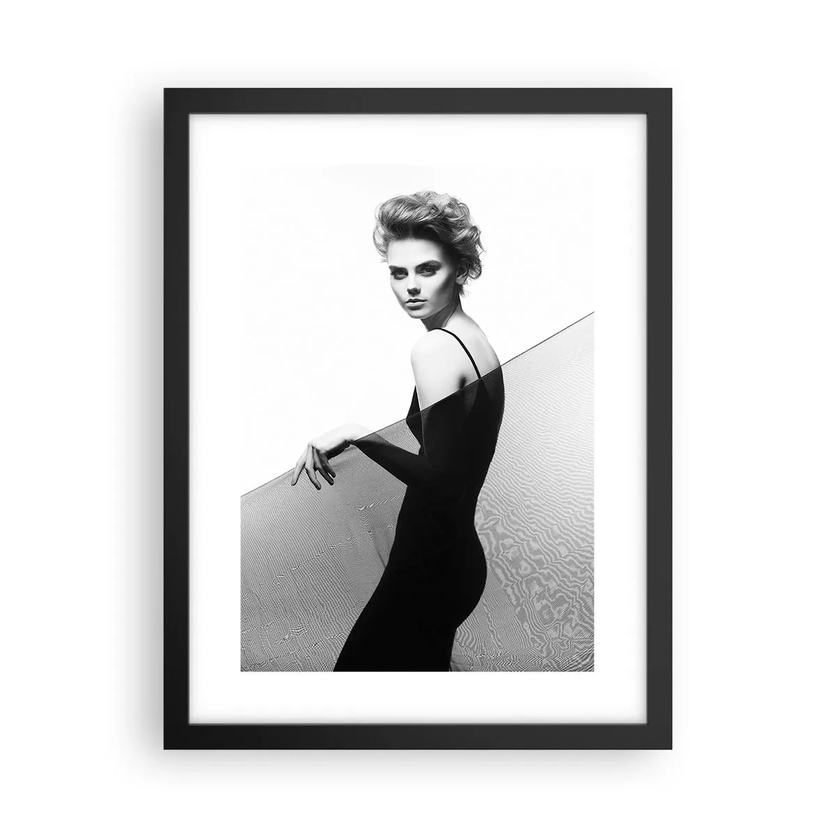 Plakat i sort ramme - Magnetisk blik - 30x40 cm