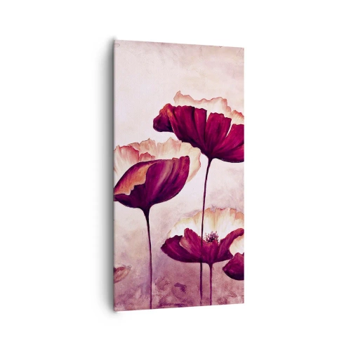 Lærredstryk - Billede på lærred - Rød og hvid flage - 65x120 cm