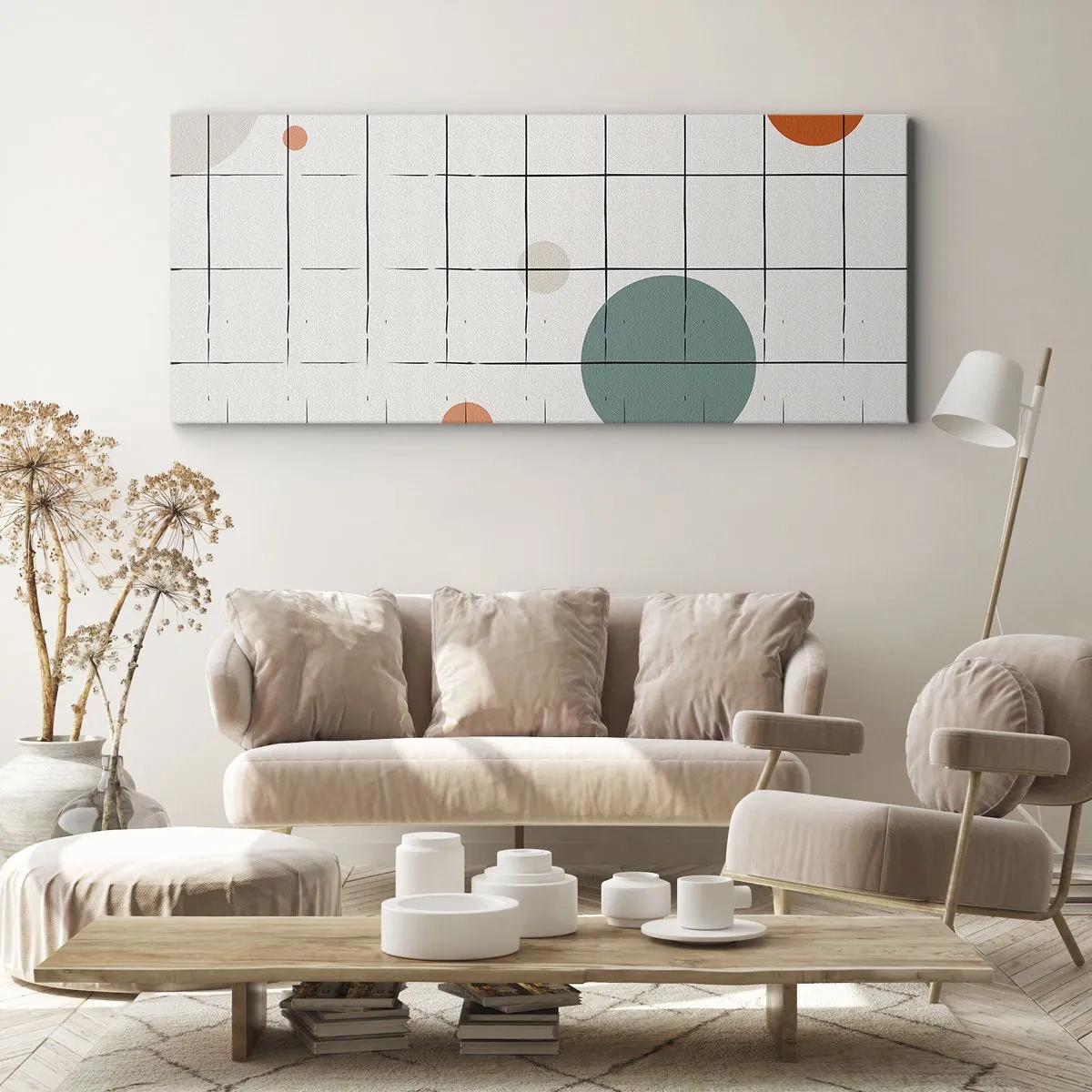 Lærredstryk - Billede på lærred - Fanget i en fælde. Os eller dem? - 100x40 cm
