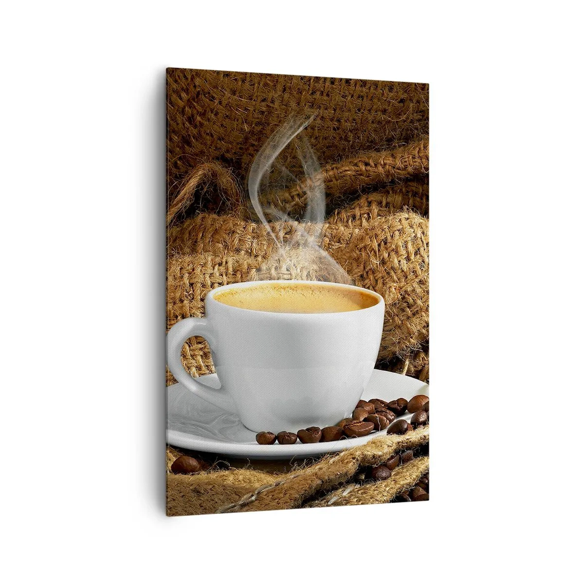 Lærredstryk - Billede på lærred - Duften af mokka og honningvæskens tæthed - 80x120 cm