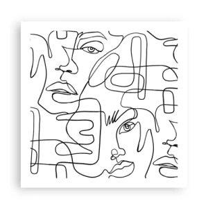 Plakat - I sammenfiltrede følelser - 60x60 cm