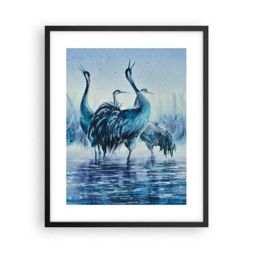 Plakat i sort ramme - Morgenmøde - 40x50 cm