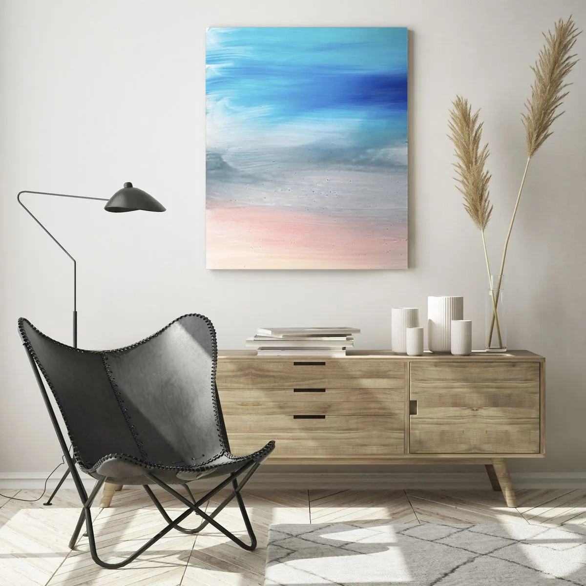 Billede på glas - Elementer: luft - 50x70 cm