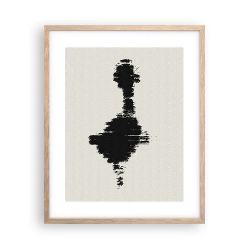 Plakat i ramme af lyst egetræ - Fantasiens vibrationer - 40x50 cm