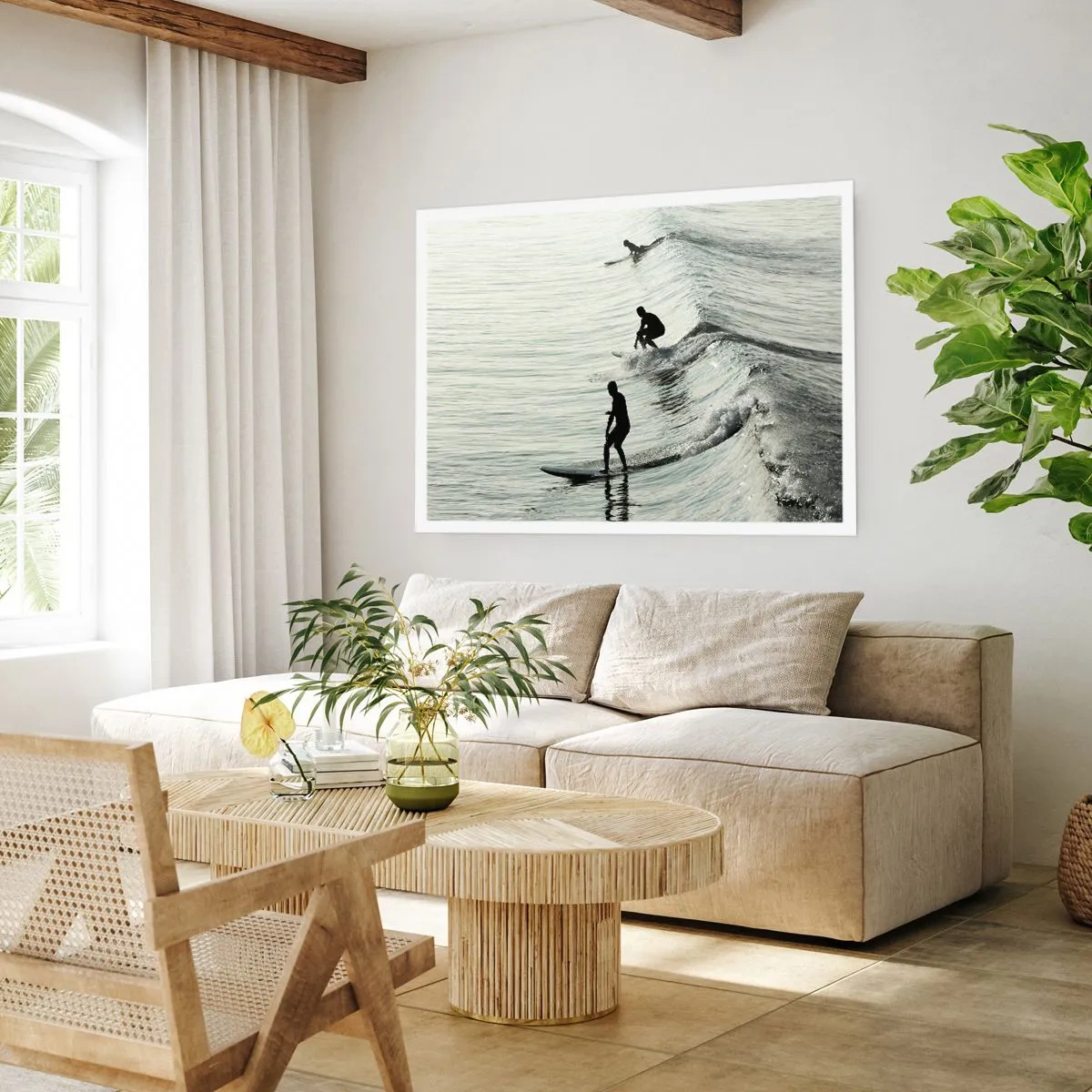 Plakat - Mødet med bølgen - 70x50 cm