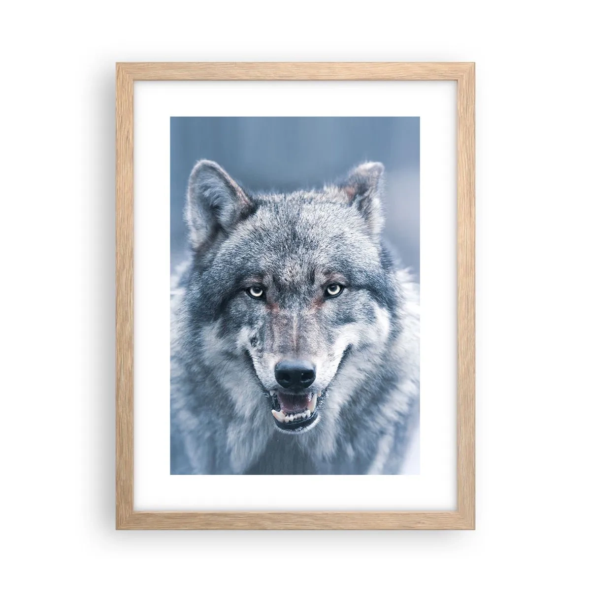 Plakat i ramme af lyst egetræ - Vil du tage udfordringen op? - 30x40 cm