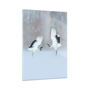 Billede på glas - Danser i tågen - 50x70 cm
