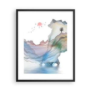 Plakat i sort ramme - Mod krystalbjergene - 40x50 cm