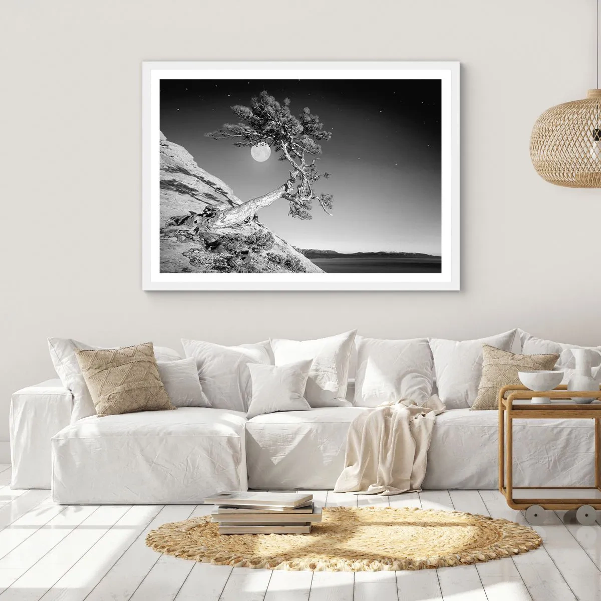 Plakat i hvid ramme - Den sejrrige kriger - 91x61 cm