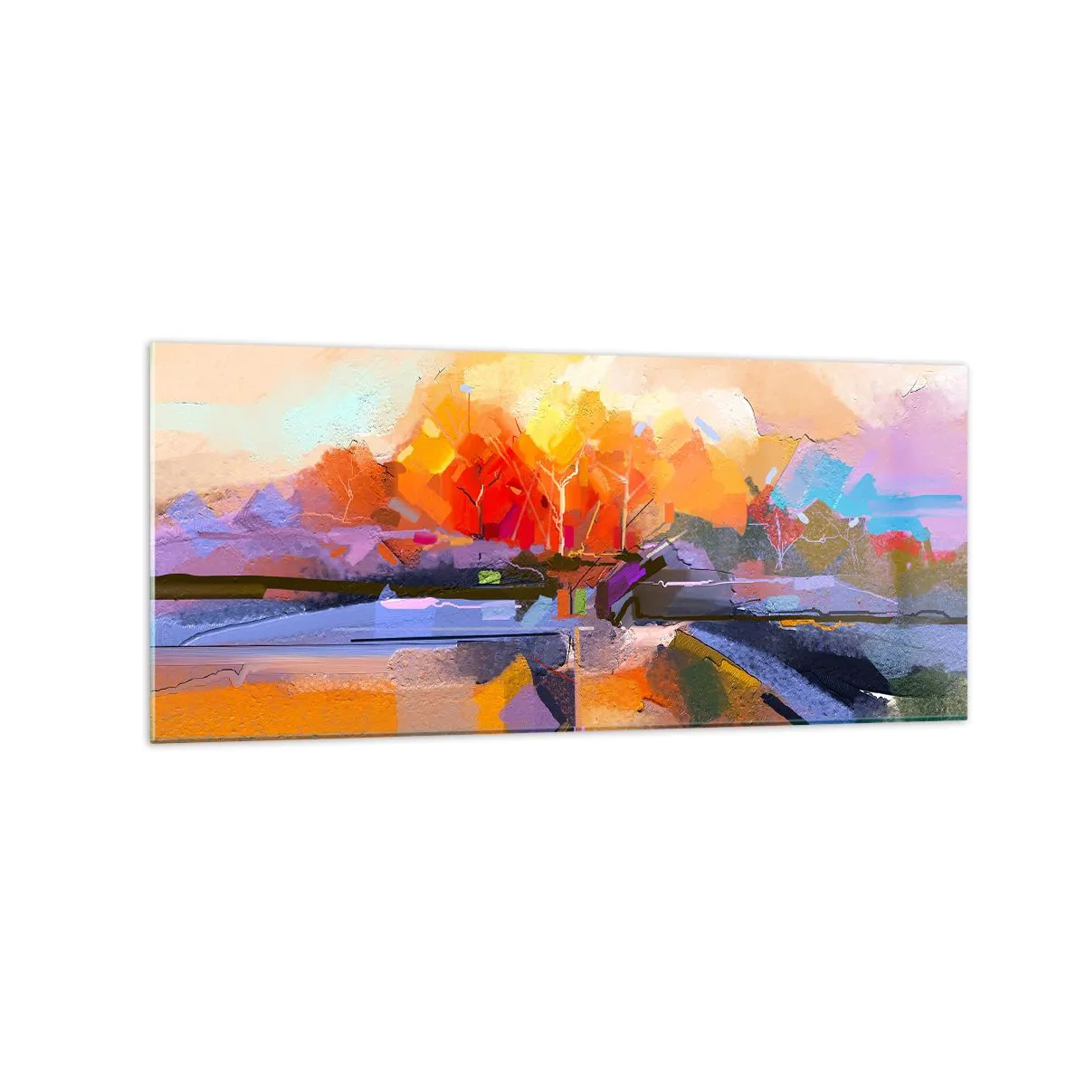Billede på glas - Det er blevet efterår - 120x50 cm