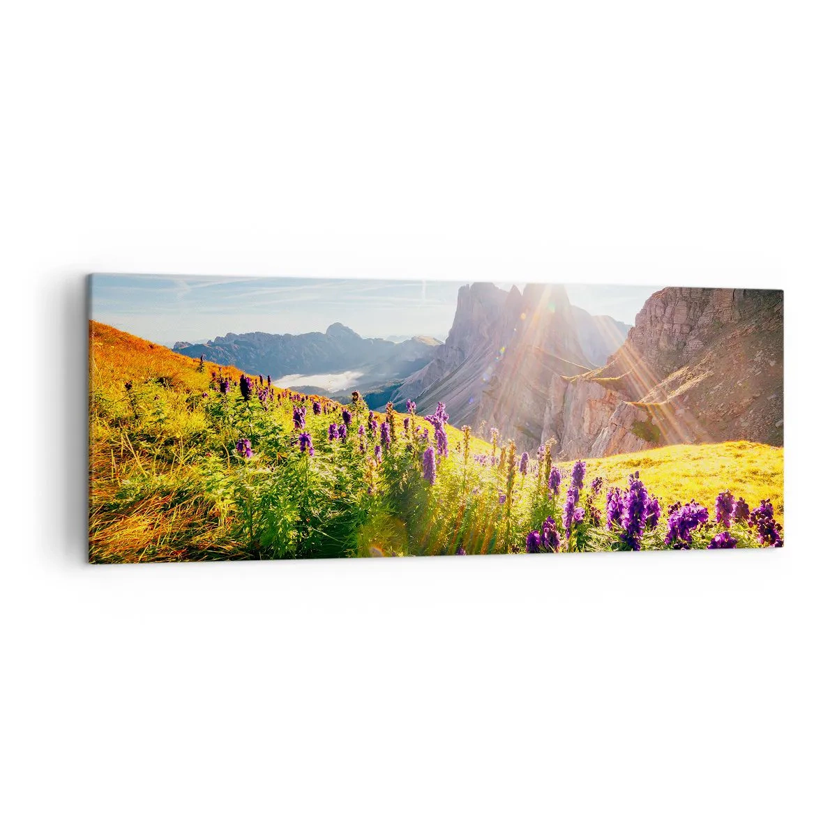 Lærredstryk - Billede på lærred - Urternes hemmelige liv - 140x50 cm