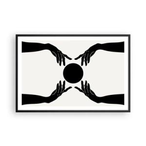 Plakat i sort ramme - Et hemmeligt tegn - 91x61 cm