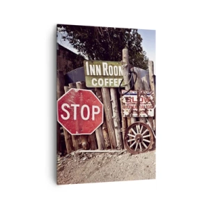 Lærredstryk - Billede på lærred - Og tiden er stoppet - 70x100 cm