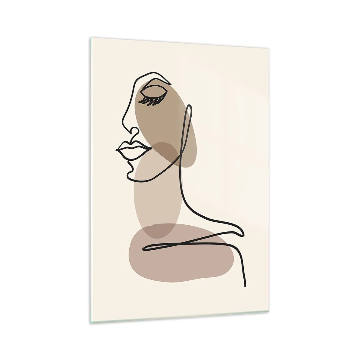 Billede på glas - En vis linje af skønhed - 50x70 cm