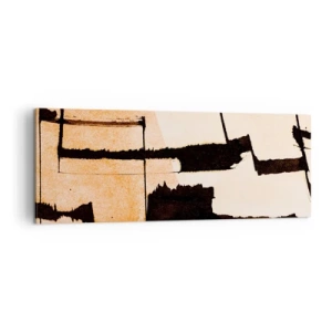 Lærredstryk - Billede på lærred - Og alligevel orden - 140x50 cm