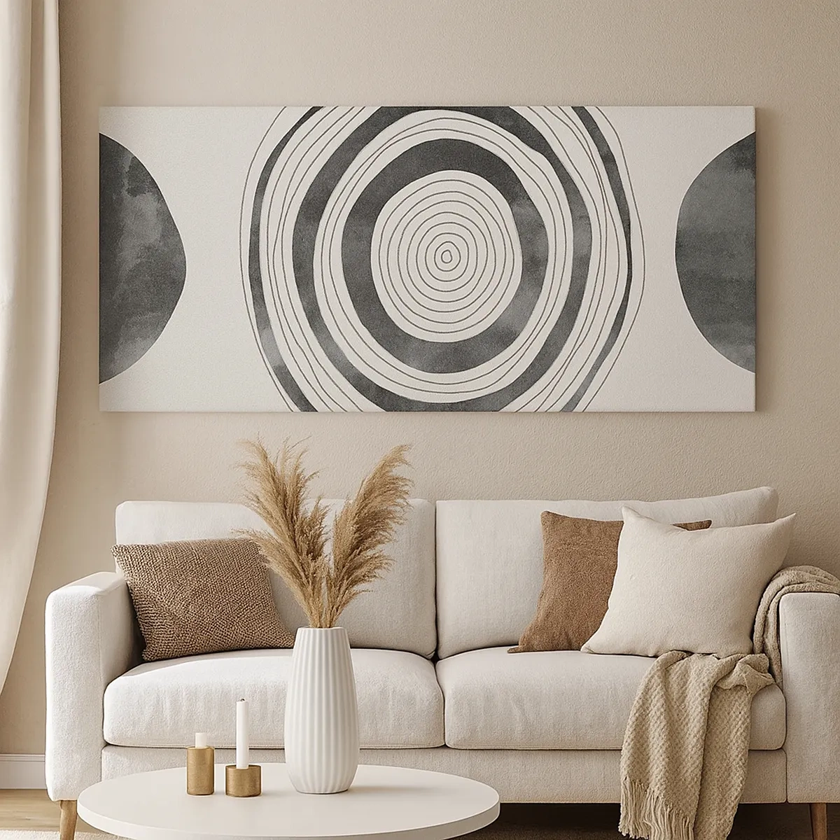 Lærredstryk - Billede på lærred - Det vigtige er det, der er imellem - 30x30 cm