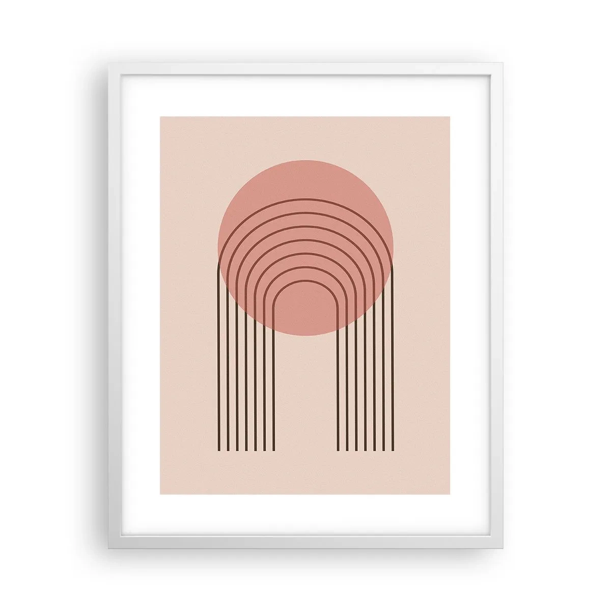 Plakat i hvid ramme - Uimodståelig tiltrækningskraft - 40x50 cm