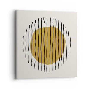 Lærredstryk - Billede på lærred - Abstraktion, der skælver af varme - 30x30 cm