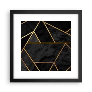 Plakat i sort ramme - Mørke og lys - 30x30 cm