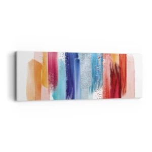 Lærredstryk - Billede på lærred - Op og ned  - 90x30 cm