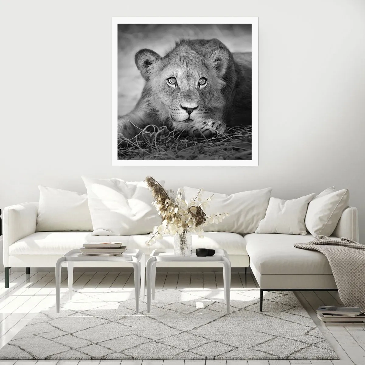 Plakat - Kongelig hvalp - 40x40 cm